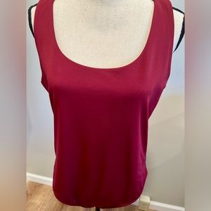 Express Body Contour High Compression  Sleeveless Bodysuit in Maroon size XL
